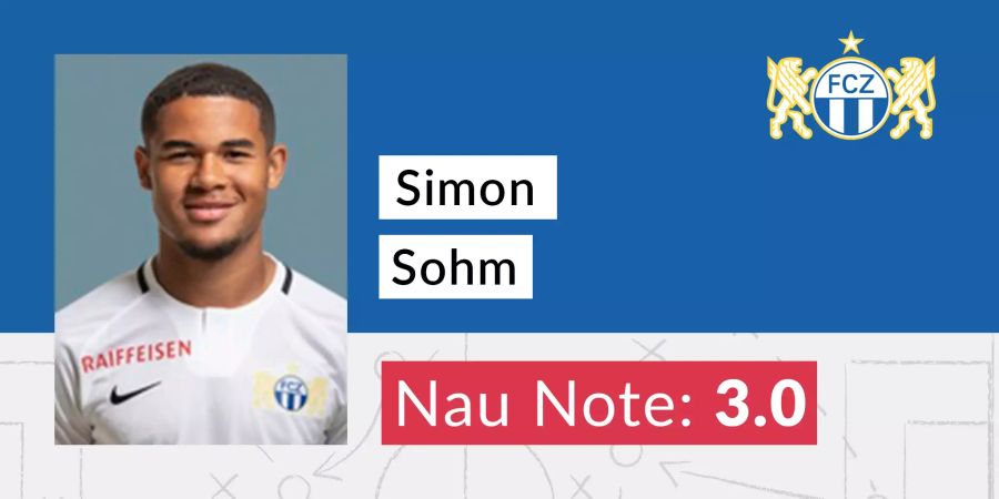 Simon Sohm erhält die Nau-Note 3.0.