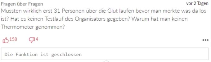 Themen der Woche Feuerlauf
