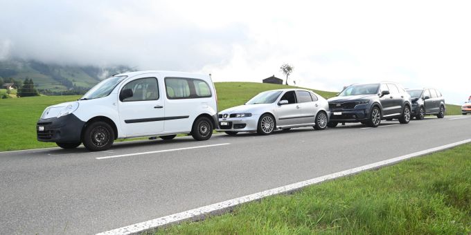 Ricken: Auffahrunfall zwischen vier Autos Ricken: Auffahrunfall zwischen vier Autos