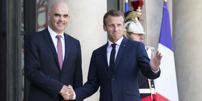 Emmanuel Macron Alain Berset