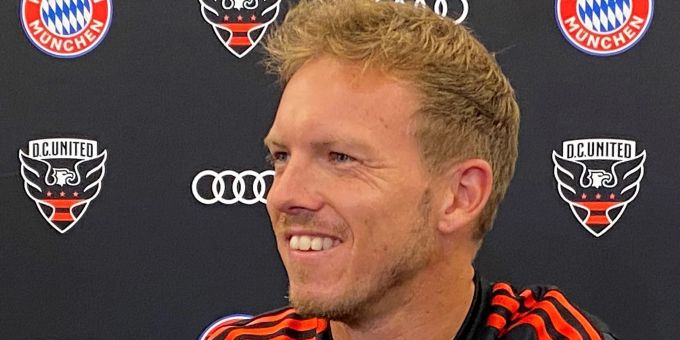 Bayern-Trainer Julian Nagelsmann traut Tel «eines Tages 40 Tore pro Saison» für den FC Bayern München zu. Bayern-Trainer Julian Nagelsmann traut Tel «eines Tages 40 Tore pro Saison» für den FC Bayern München zu.