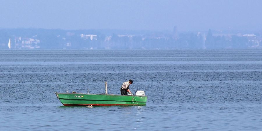 Bodensee Fischer Boot Wasser