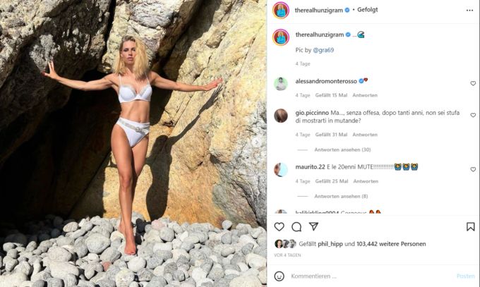Michelle Hunziker ist noch immer gut auf ihren Ex-Mann Eros zu sprechen. Michelle Hunziker