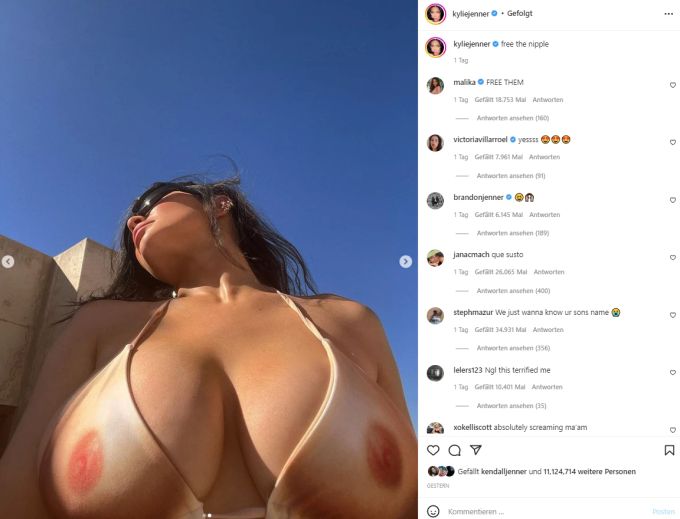 Kylie Jenner: Ihre Fans sind sich bei dem Foto nicht ganz einig, ob sie es gut finden oder nicht. Kylie Jenner