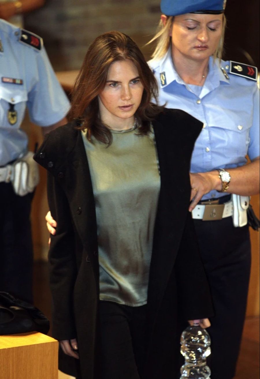 Amanda Knox bei ihrer Verurteilung in Italien.