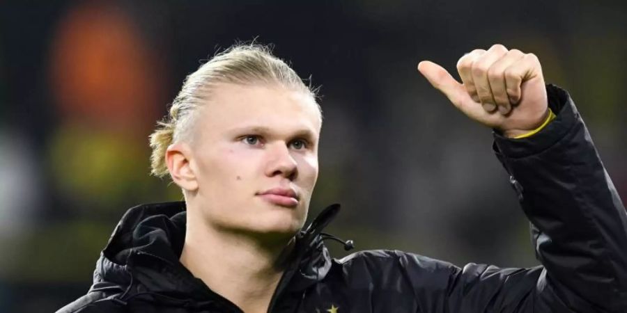 Noch kann der BVB auf den Verbleib von Torjäger Erling Haaland hoffen. Foto: Bernd Thissen/dpa