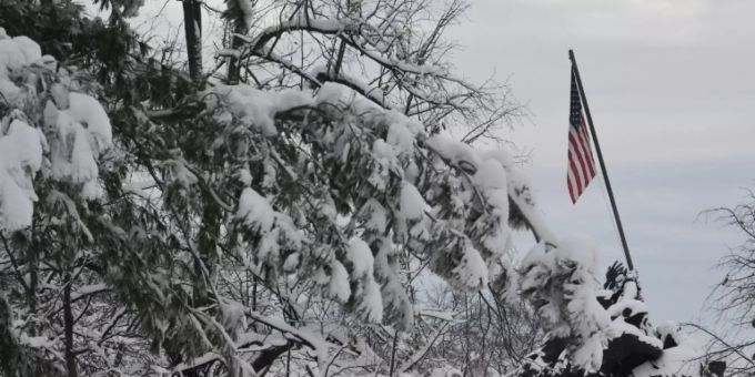 Schnee in Virginia Schnee in Virginia