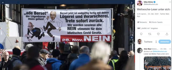 Im Wahlkampf zum Covid-Gesetz wird Alain Berset als «Lügenbaron» bezeichnet und der «Verarscherei» bezichtigt. Alain Berset