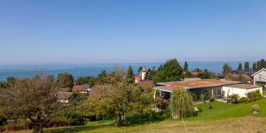 Blick auf den Bodensee vom Rorschacherberg aus.