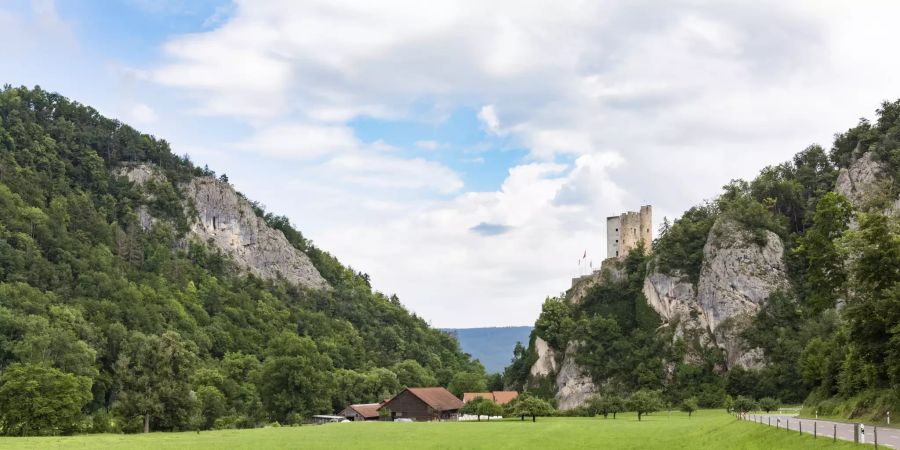 Die Burg Neu-Thierstein in Büsserach (SO).