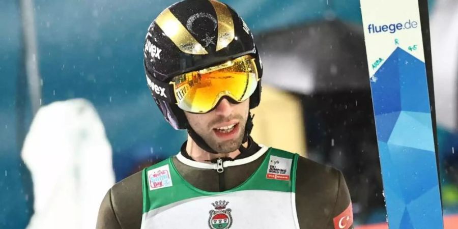 Fatih Arda Ipcioglu hatte in Oberstdorf als erster türkischer Springer Weltcup-Punkte geholt. Foto: Daniel Karmann/dpa