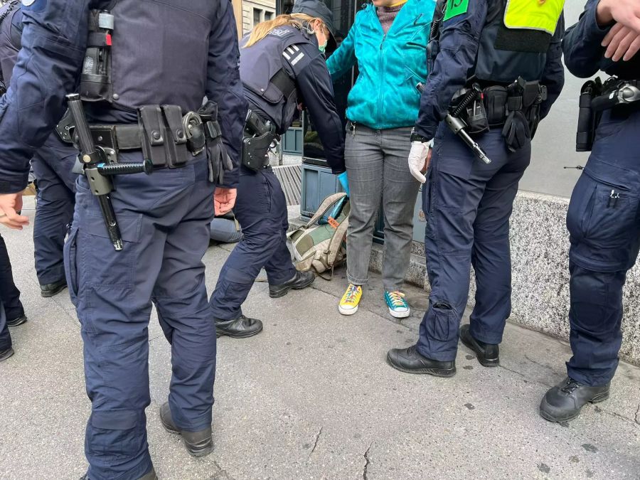 Die Zürcher Stadtpolizei im Einsatz.