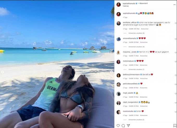Alexander Zverev und Sophia Thomalla sind seit einigen Monaten zusammen. Alexander Zverev