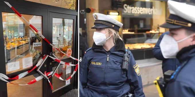 Am Freitag schloss die Polizei das Café eines Querdenkers in Deutschland, weil dieser die Massnahmen zum Coronavirus nicht eingehalten hatte. Skeptiker-Beck Coronavirus