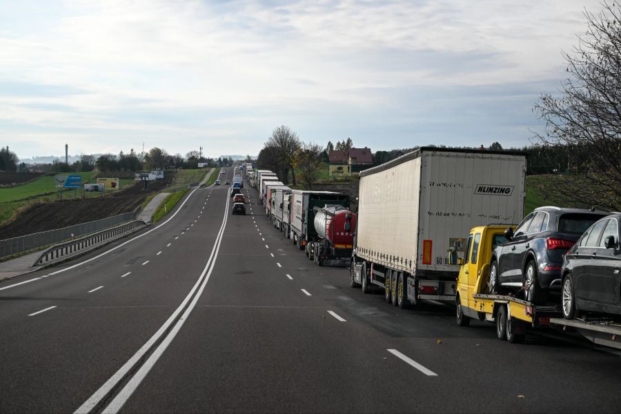 Lkw-Drama an polnisch-ukrainischer Grenze.