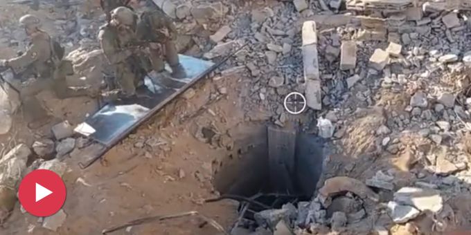 Eingang entdeckt - Video zeigt, wie es im Hamas-Spital-Tunnel aussieht