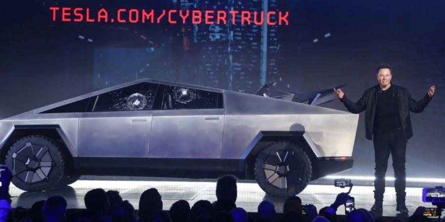 Elon Musk stellt seinen Tesla-«Cybertruck» in Hawthorne, Kalifornien, vor. (Archivaufnahme)