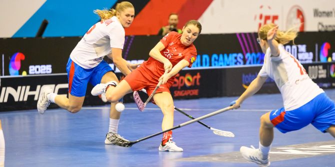 Schweiz Tschechien Unihockey-WM Singapur