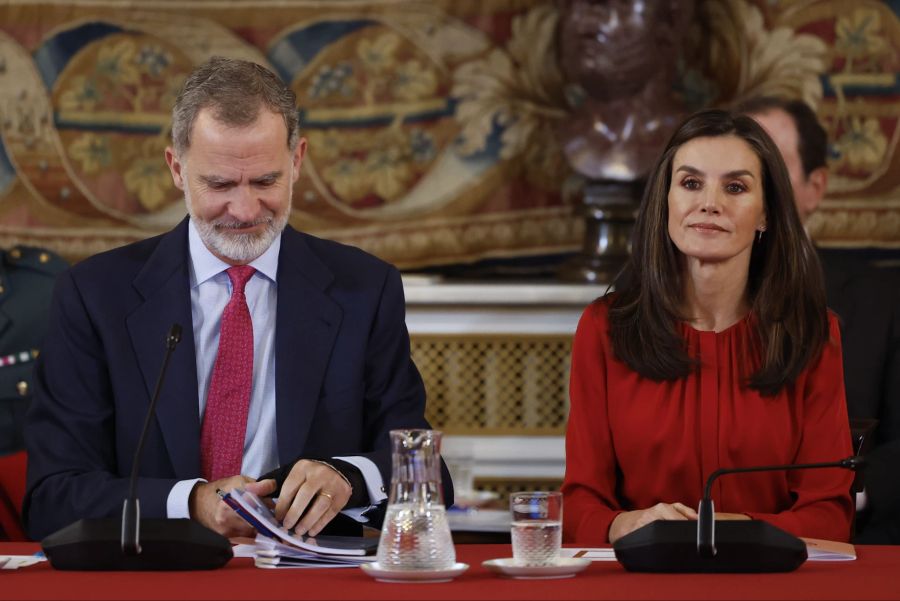 König Felipe und Letizia lassen sich nichts anmerken.