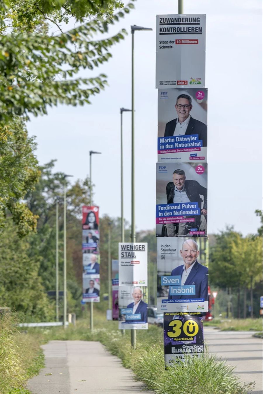 Wahlen 2023 Plakate Birsfelden