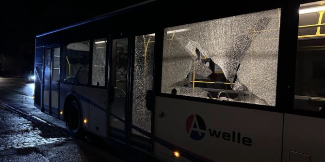 aargau bus eingeschlagen