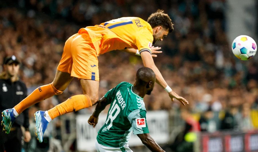 Naby Keita bei seinem Startelfdebut für Werder Bremen.