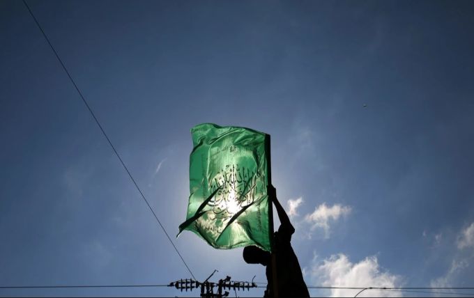 Die Flagge der Hamas: Katar arbeitet schon lang mit der Gruppierung zusammen. katar hamas