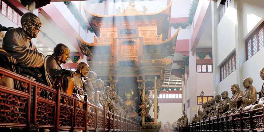 tempel in hangzhou, china