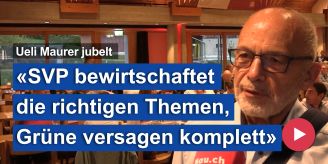 Ueli Maurer jubelt - «SVP bewirtschaftet richtige Themen, Grün versagt»