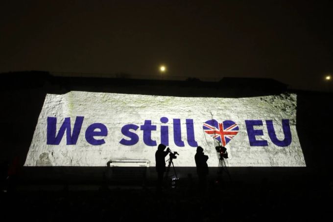 Das Ja zum Brexit vor sieben Jahren sorgte für einige Proteste im Vereinigten Königreich. Brexit