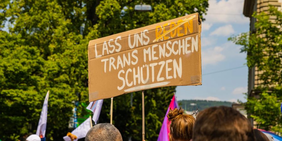 Auch für Trans-Rechte wurde an der Pride angestanden.