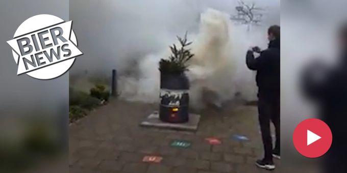 Video - Holländer fackeln ihre Weihnachtsbäume ab – Dorf eingenebelt!