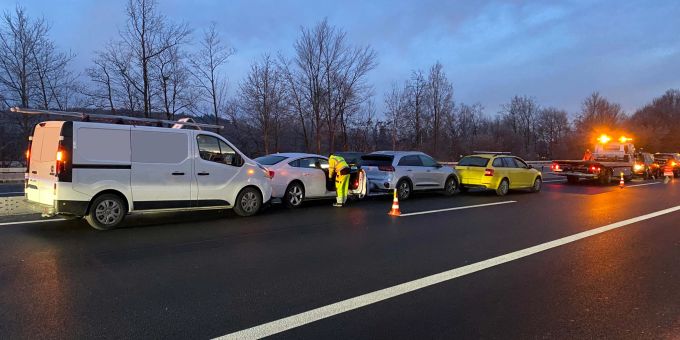 Auffahrunfall Autobahn A14 Auffahrunfall Autobahn A14
