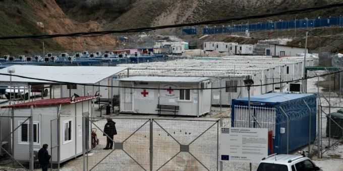 Flüchtlingsunterkunft in Griechenland Flüchtlingsunterkunft in Griechenland