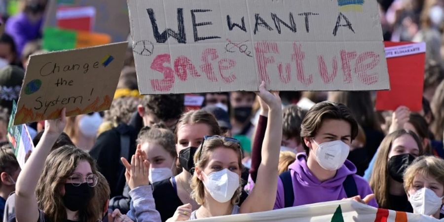 Jugendliche Demonstration