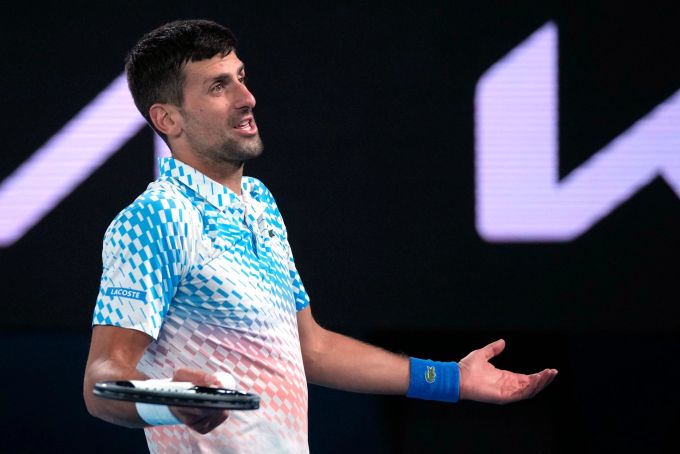 Novak Djokovic ärgerte sich im Melbourne über einen Fan. Novak Djokovic
