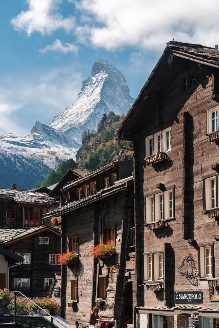 Holzchalets Schweiz Matterhorn Zermatt