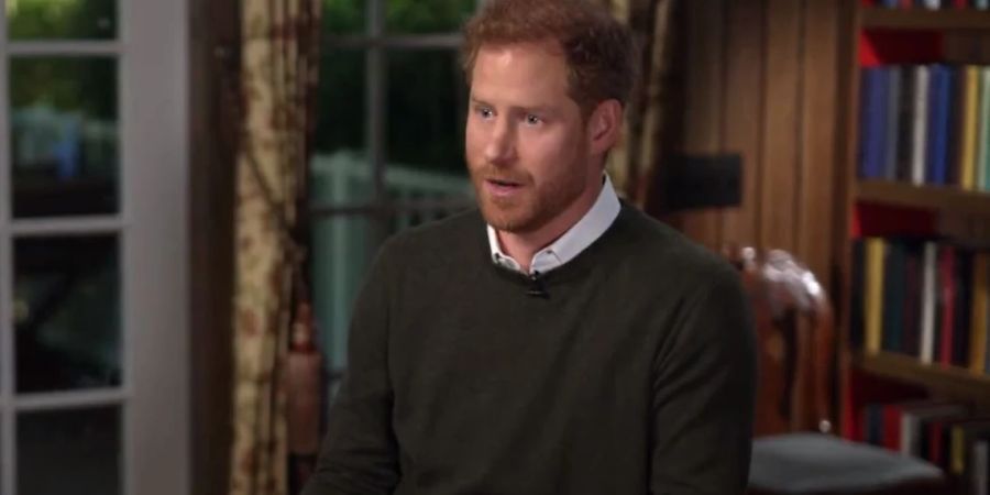 Prinz Harry im Interview mit Anderson Cooper.