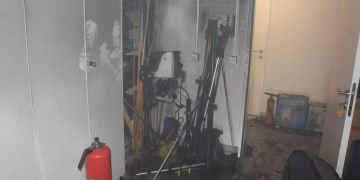Luftentfeuchter in Brand geraten