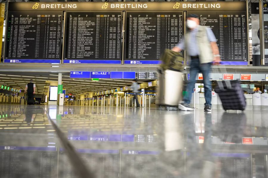 Reiseverkehr am Flughafen Frankfurt