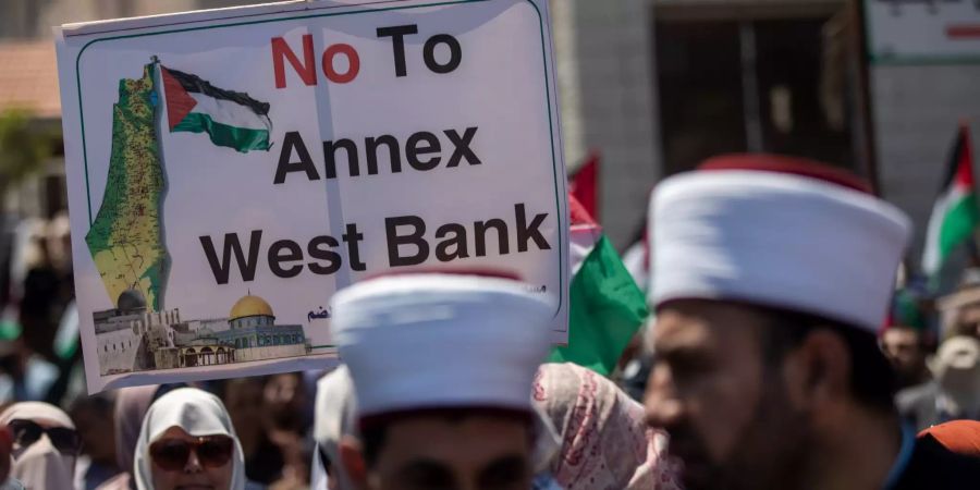 Proteste Israels Annexionsplan Westjordanland