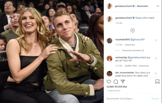Eugenie Bouchard und US-Student John Goehrke haben sich seit ihrem ersten Date öfters getroffen. Eugenie Bouchard