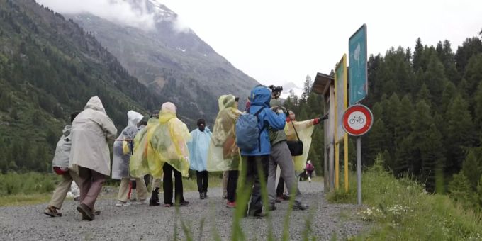 Am Samstag herrschen Wind und Regen vor: kein angenehmes Wanderwetter. Wetter Regen Berge