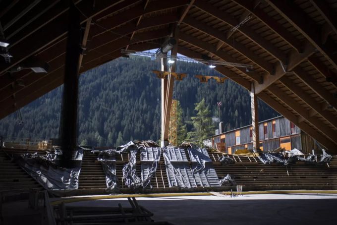 Das Stadion des HC Davos soll bis im September 2020 fertig gebaut werden. HC Davos