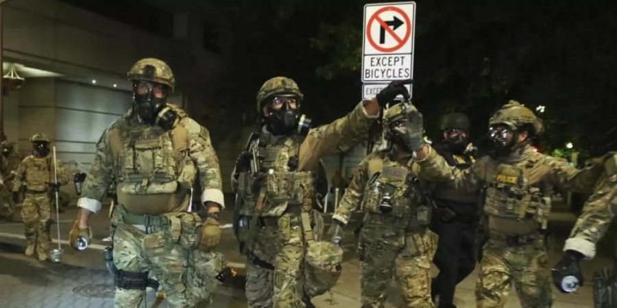 US-Bürgermeister laufen Sturm gegen Trumps Sicherheitskräfte. Foto: Dave Killen/The Oregonian/AP/dpa
