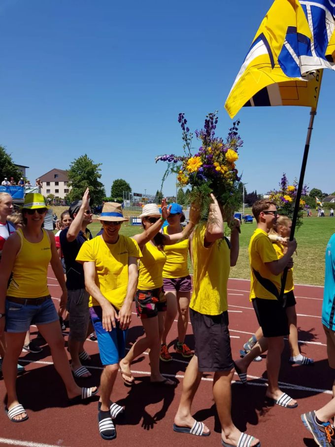 Der TV Dietlikon 2019 am eidgenössischen Turnfest in Aarau. TV Dietlikon ETF