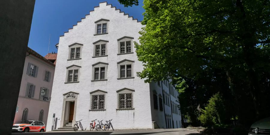 Der Kirchplatz in Baden.