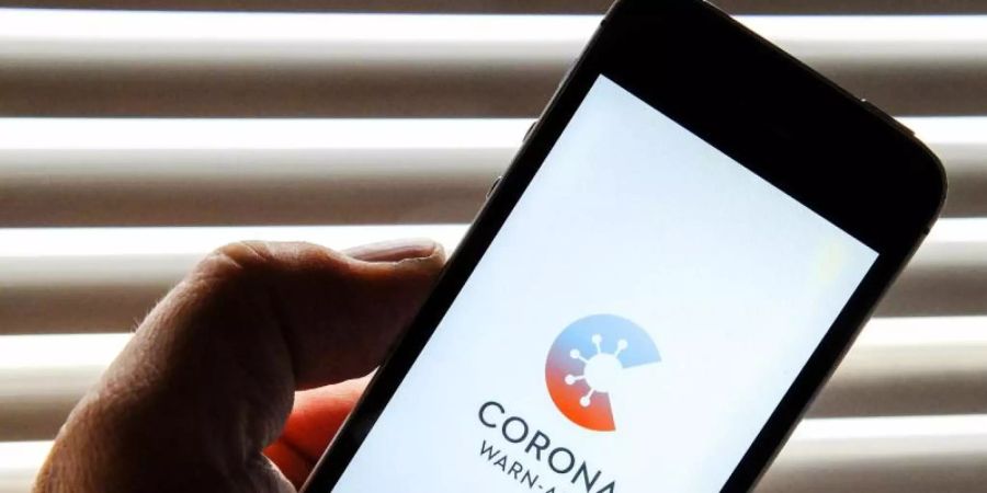 So soll sie aussehen: Der Startbildschirm der Corona-Warn-App. Foto: Stefan Jaitner/dpa