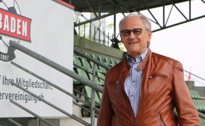 Seit 53 Jahren beim FC Baden dabei: Heinz Gassmann. Seit 53 Jahren beim FC Baden dabei: Heinz Gassmann.