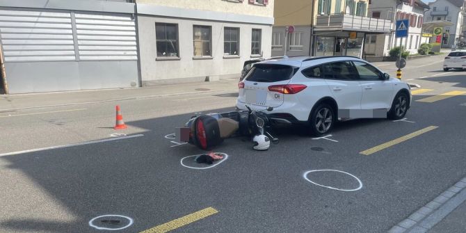 Unfallsituation Zürcher Strasse